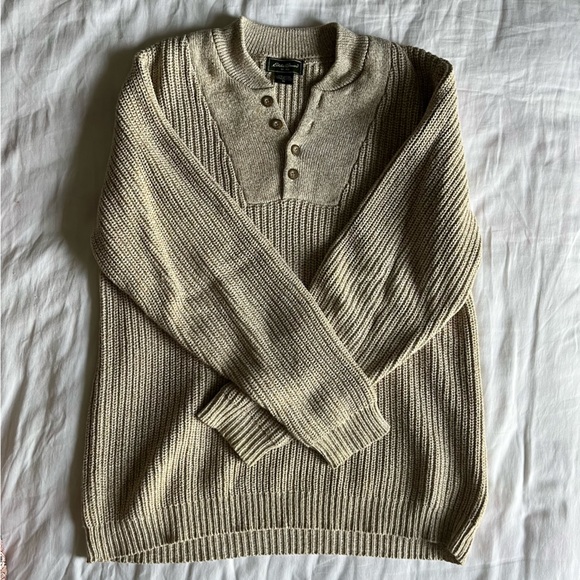 Eddie Bauer cotton knit sweater vintage - Picture 1 of 4